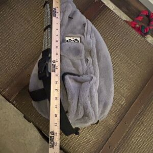 Kavu Lavender Plush Crossbody Sling Bag